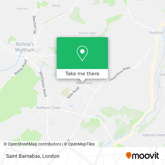 Saint Barnabas map