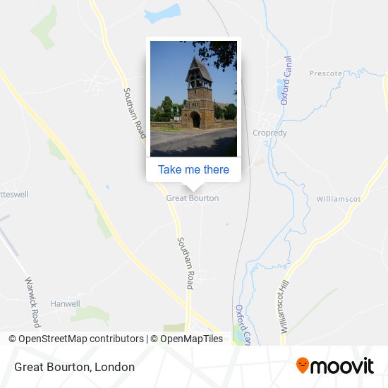 Great Bourton map