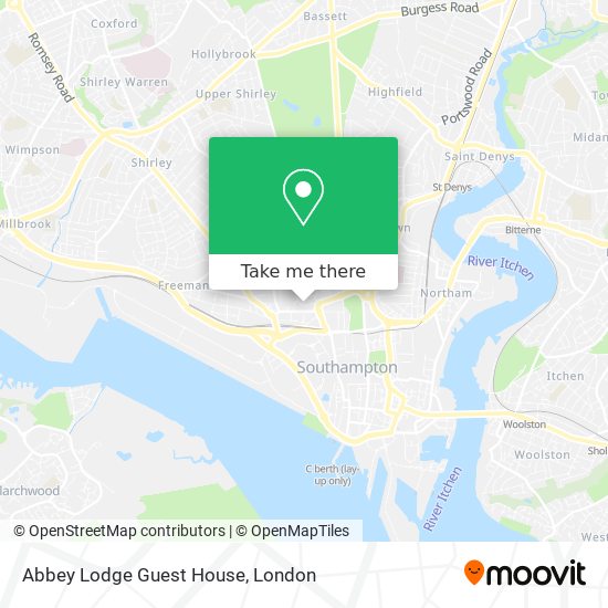 Abbey Lodge Guest House map