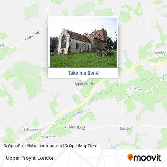 Upper Froyle map
