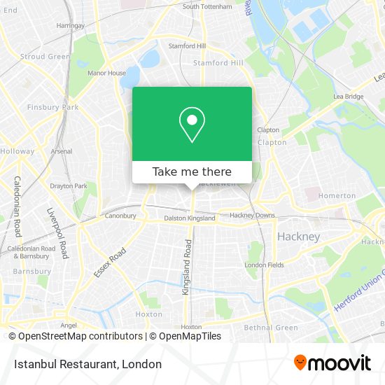 Istanbul Restaurant map