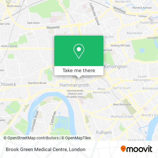 Brook Green Medical Centre map