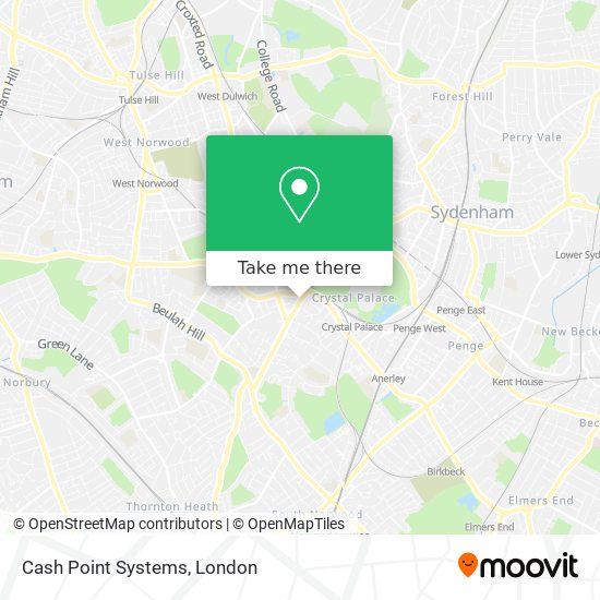 Cash Point Systems map