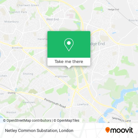 Netley Common Substation map