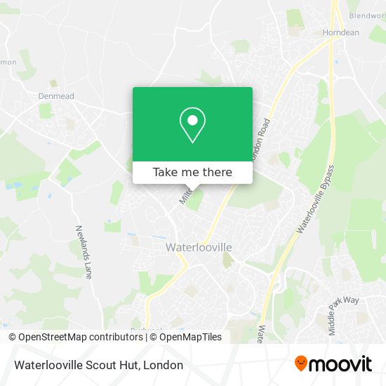 Waterlooville Scout Hut map
