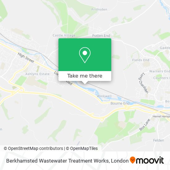 Berkhamsted Wastewater Treatment Works map