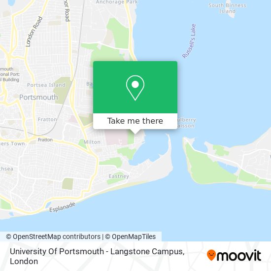 University Of Portsmouth - Langstone Campus map