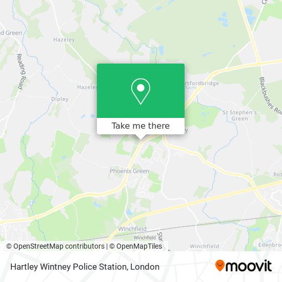 Hartley Wintney Police Station map