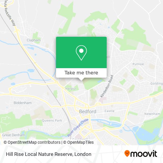 Hill Rise Local Nature Reserve map