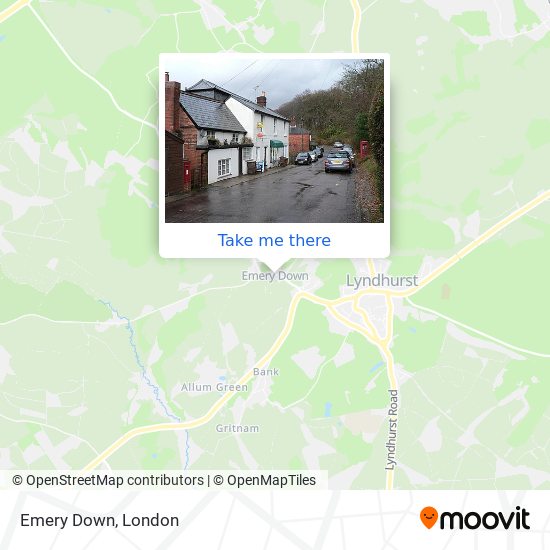 Emery Down map