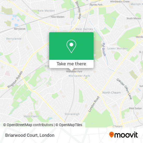 Briarwood Court map