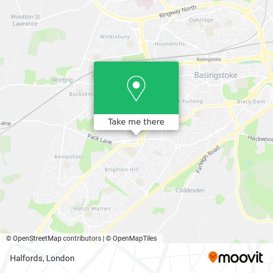 Halfords map