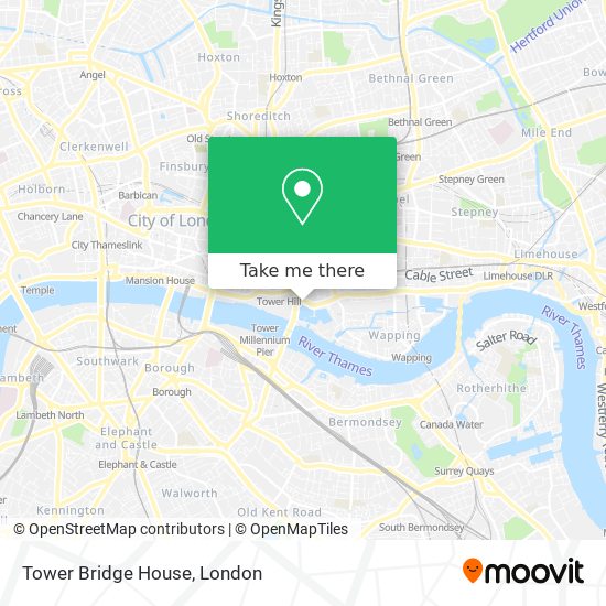 Tower Bridge House map