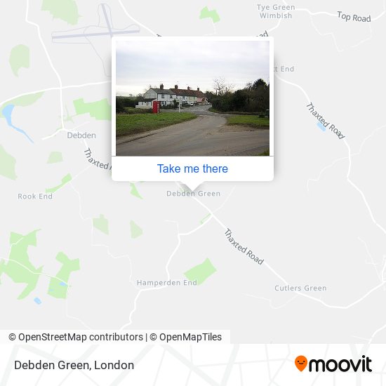 Debden Green map