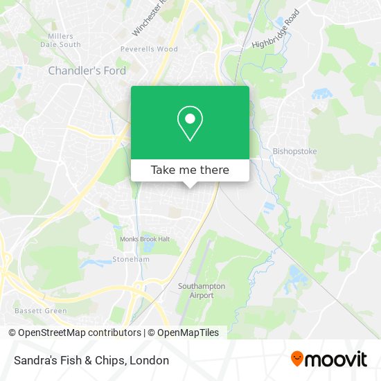 Sandra's Fish & Chips map