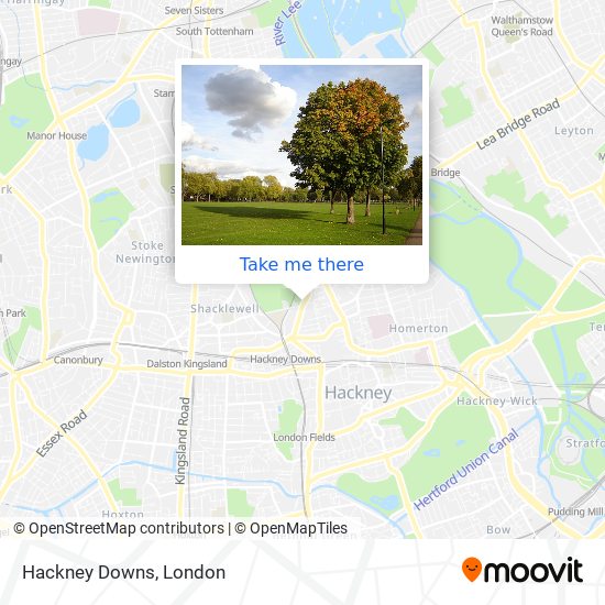 Hackney Downs map