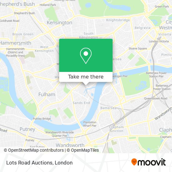 Lots Road Auctions map