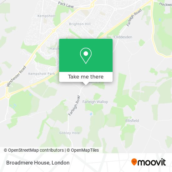 Broadmere House map