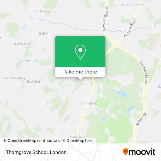 Thorngrove School map