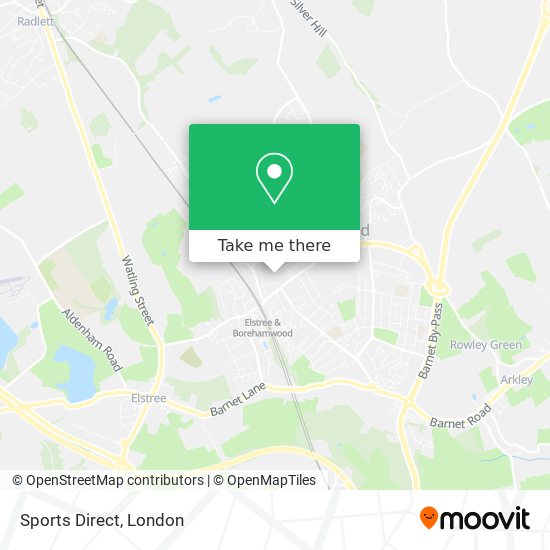 Sports Direct map