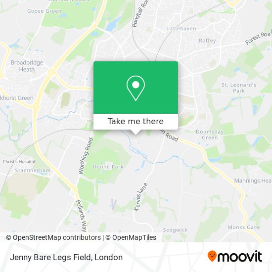 Jenny Bare Legs Field map