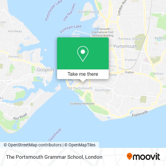 The Portsmouth Grammar School map