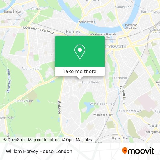 William Harvey House map