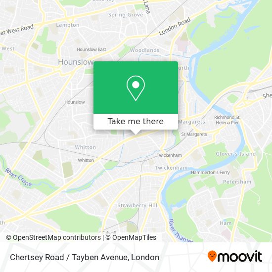 Chertsey Road / Tayben Avenue map