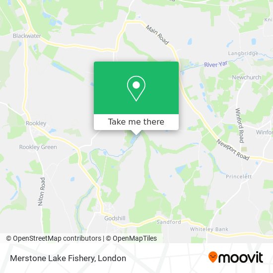 Merstone Lake Fishery map