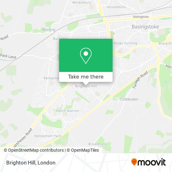 Brighton Hill map