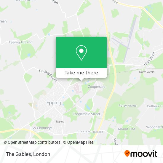 The Gables map