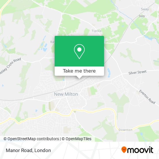 Manor Road map