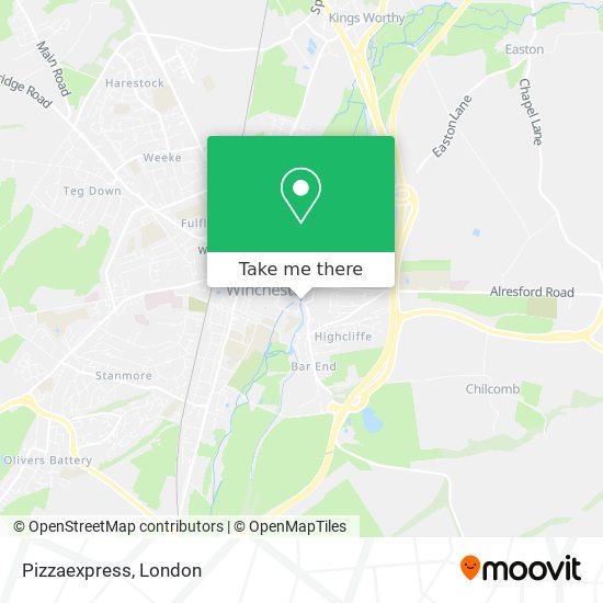 Pizzaexpress map