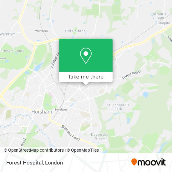Forest Hospital map