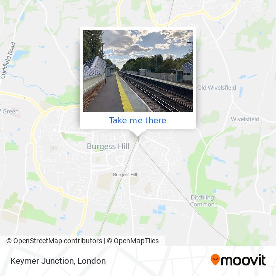 Keymer Junction map