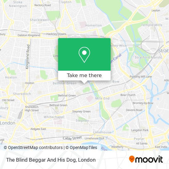 The Blind Beggar And His Dog map