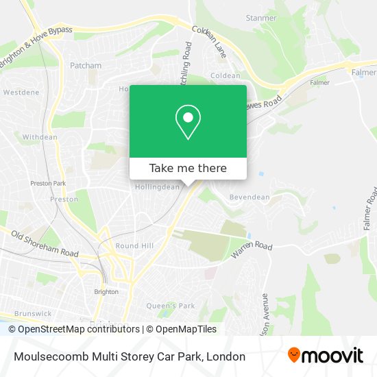 Moulsecoomb Multi Storey Car Park map