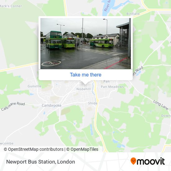 Newport Bus Station map