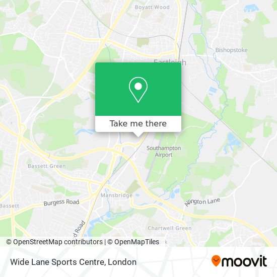 Wide Lane Sports Centre map