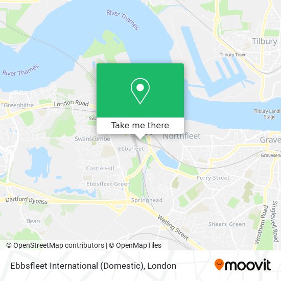 Ebbsfleet International (Domestic) map