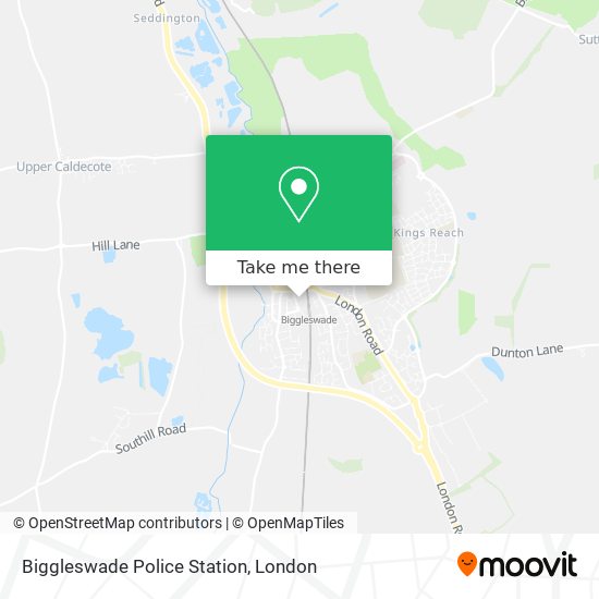 Biggleswade Police Station map