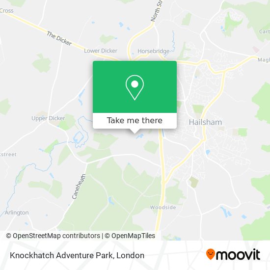 Knockhatch Adventure Park map