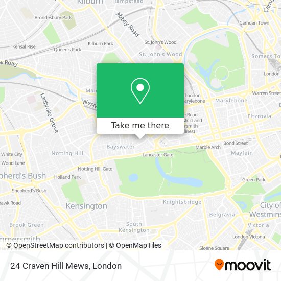 24 Craven Hill Mews map
