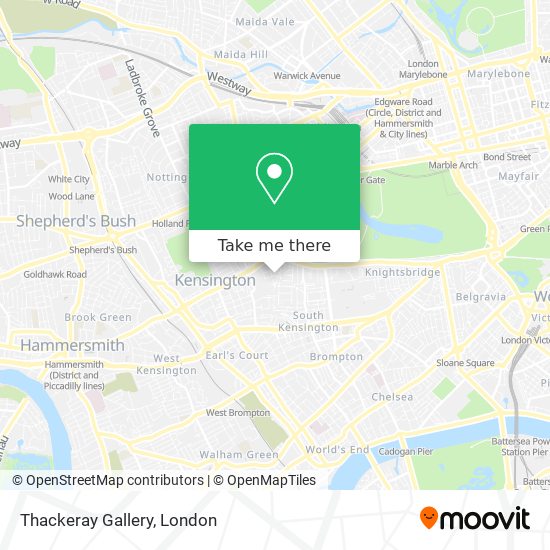 Thackeray Gallery map