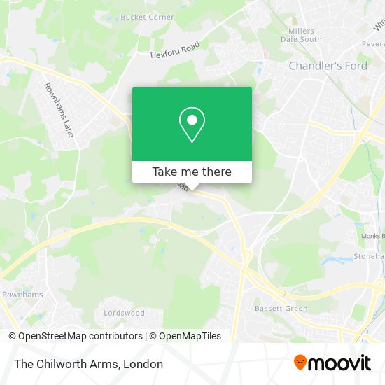 The Chilworth Arms map