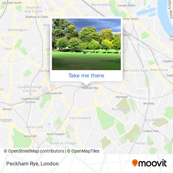 Peckham Rye map