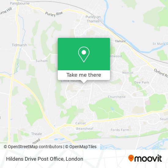 Hildens Drive Post Office map