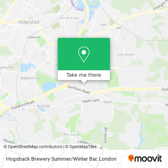 Hogsback Brewery Summer / Winter Bar map
