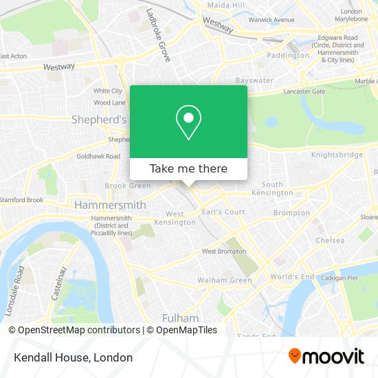 Kendall House map