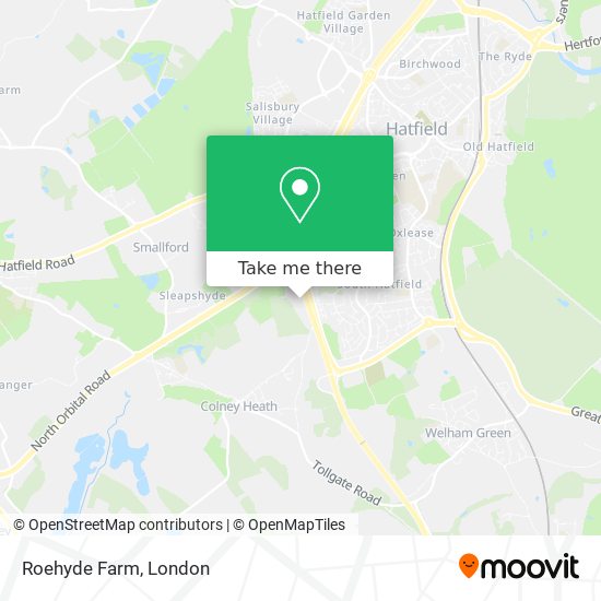 Roehyde Farm map